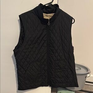 Black Quilted Vest
